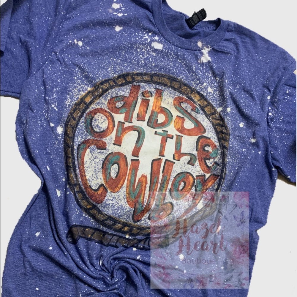 Cowboy bleached t